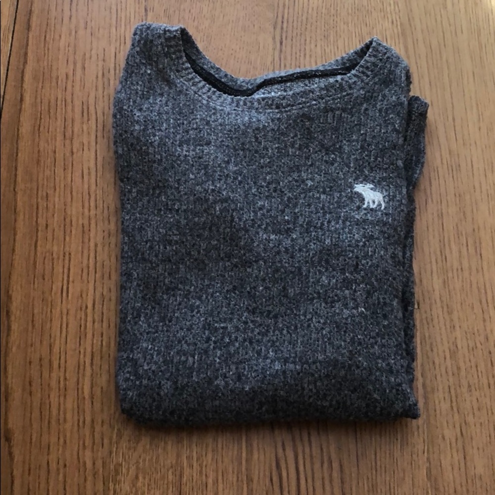 Abercrombie Knit Heather Gray Long Sleve